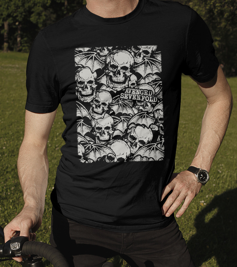 Avenged Sevenfold Skull And Bat Wings T-Shirt