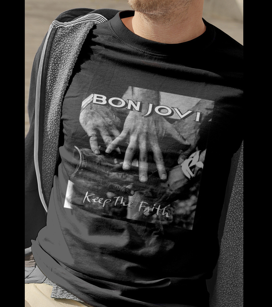 Bon Jovi Keep The Faith Hands Unity T-Shirt