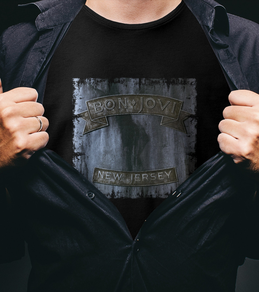 Bon Jovi New Jersey Album Cover T-Shirt