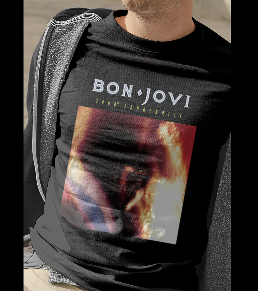 Bon Jovi 7800 Degrees Fahrenheit Album T-Shirt