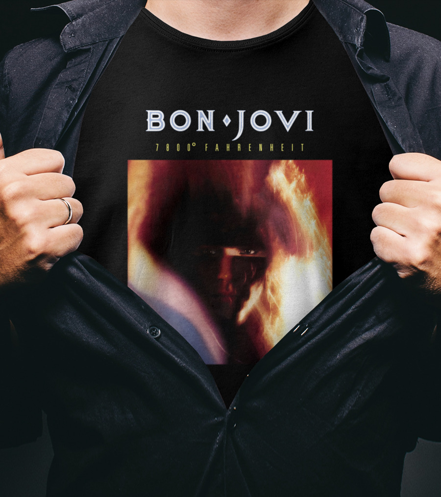 Bon Jovi 7800 Degrees Fahrenheit Album T-Shirt