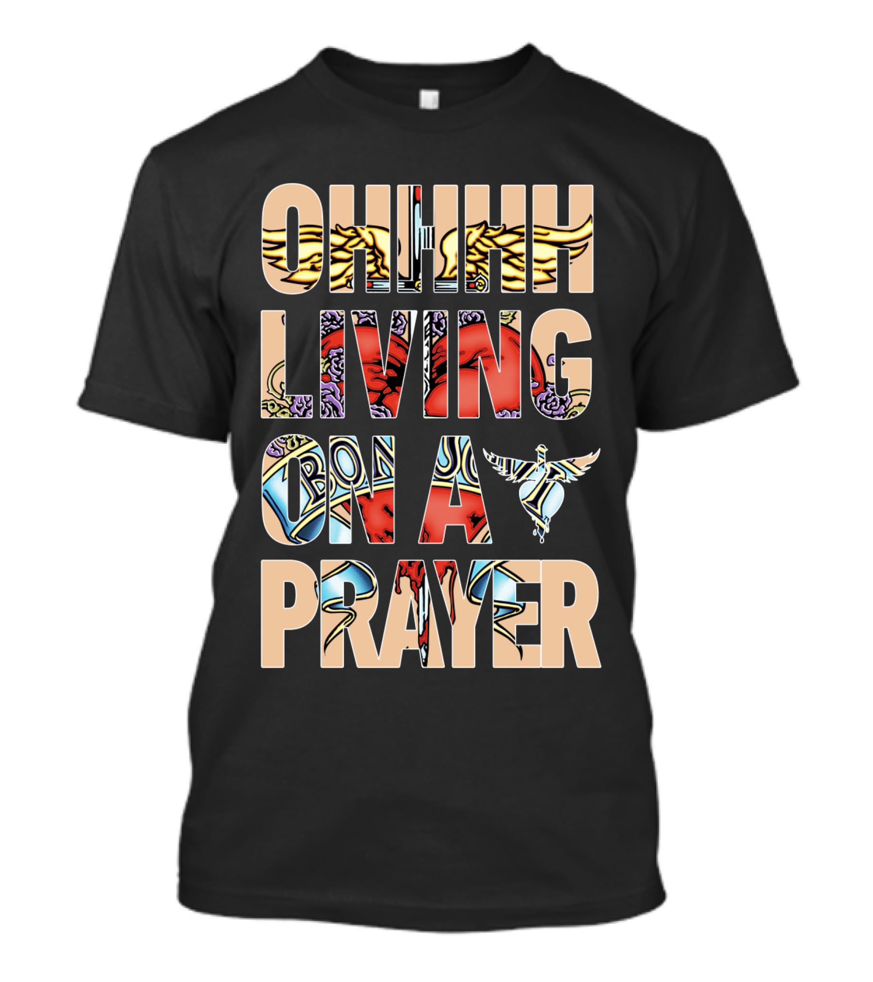 Oh Living On A Prayer Bjv T-Shirt