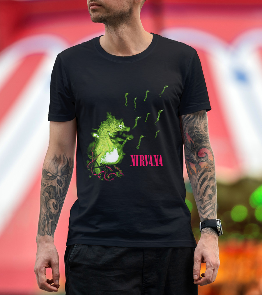 Nirvana Nvn 13 Green Seahorse T-Shirt