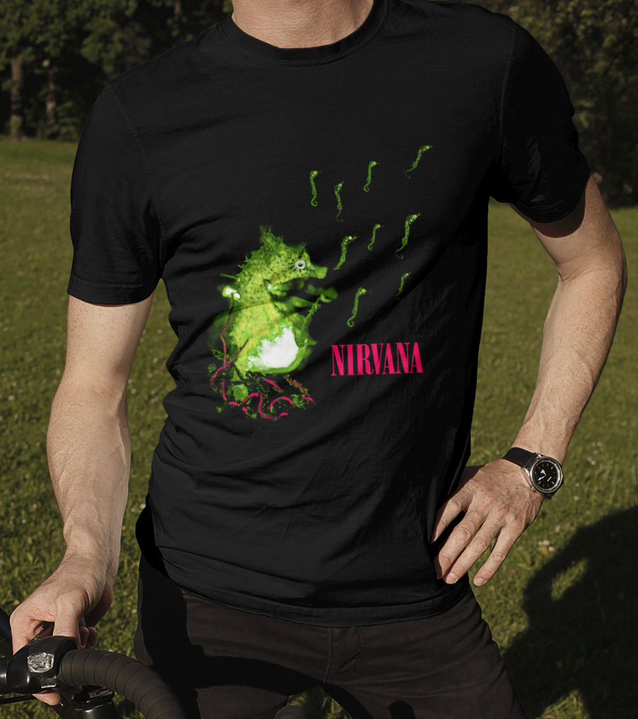 Nirvana Nvn 13 Green Seahorse T-Shirt