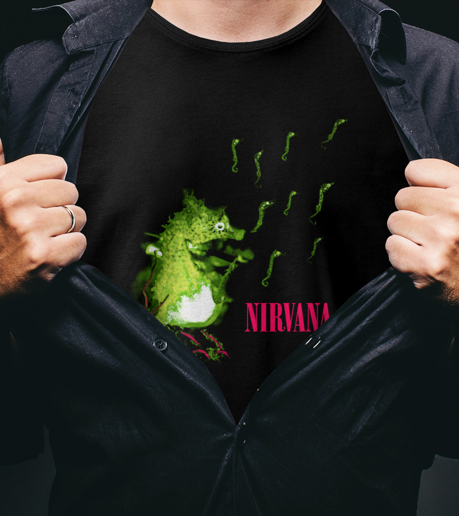 Nirvana Nvn 13 Green Seahorse T-Shirt