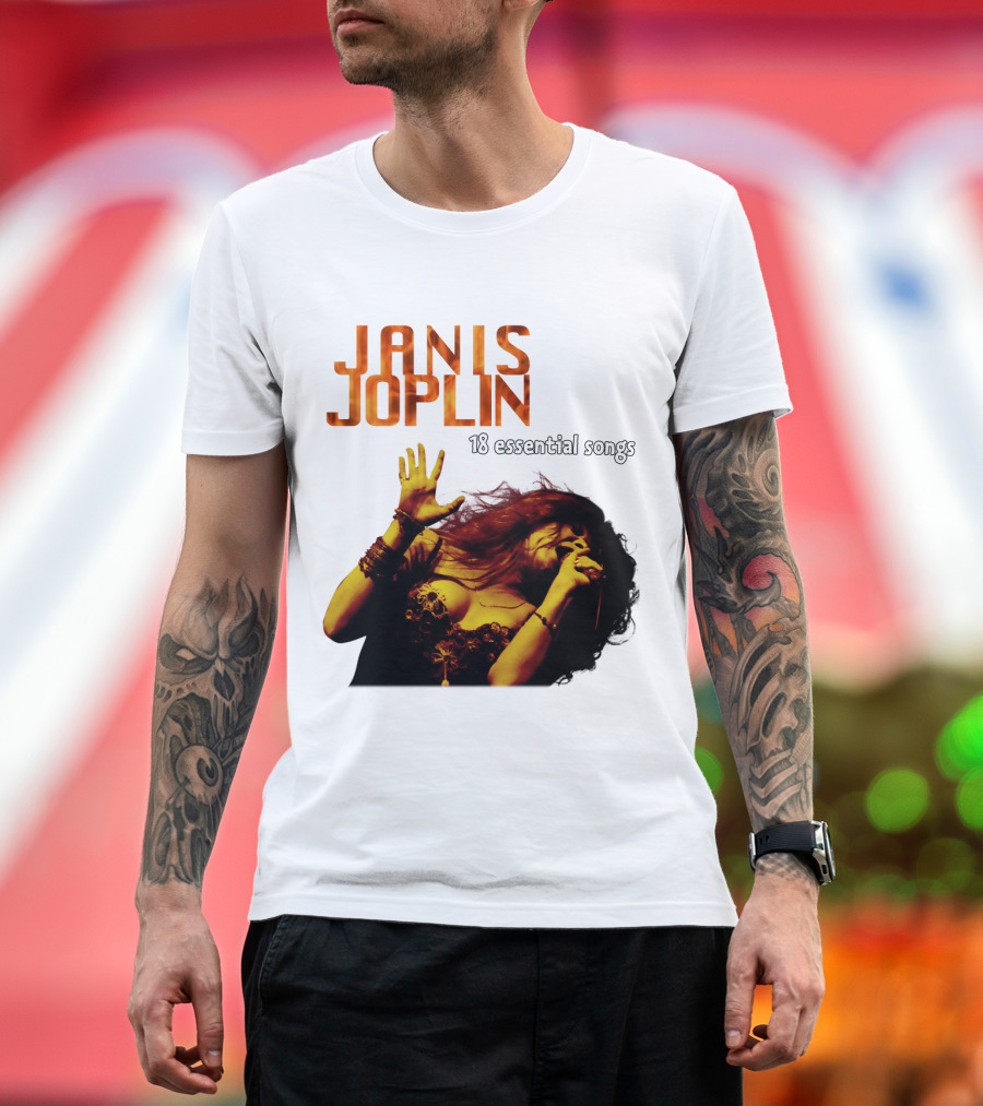 Janis Joplin 18 Essential Songs T-Shirt