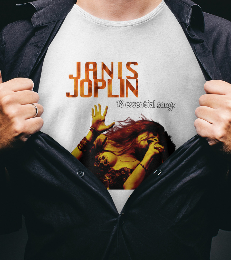 Janis Joplin 18 Essential Songs T-Shirt