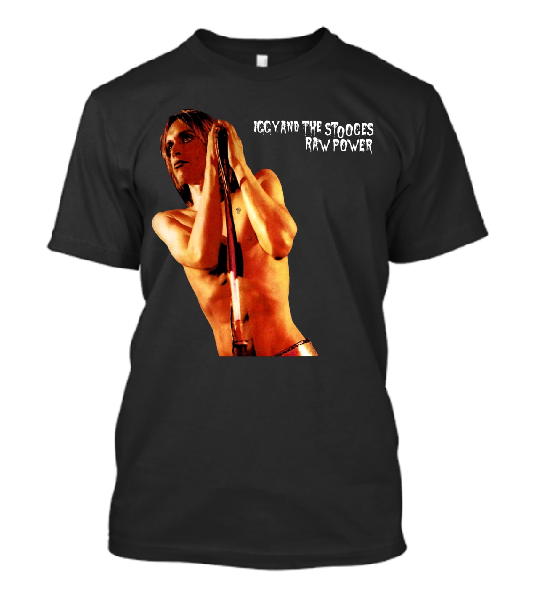 Iggy And The Stooges Raw Power Performance Image T-Shirt