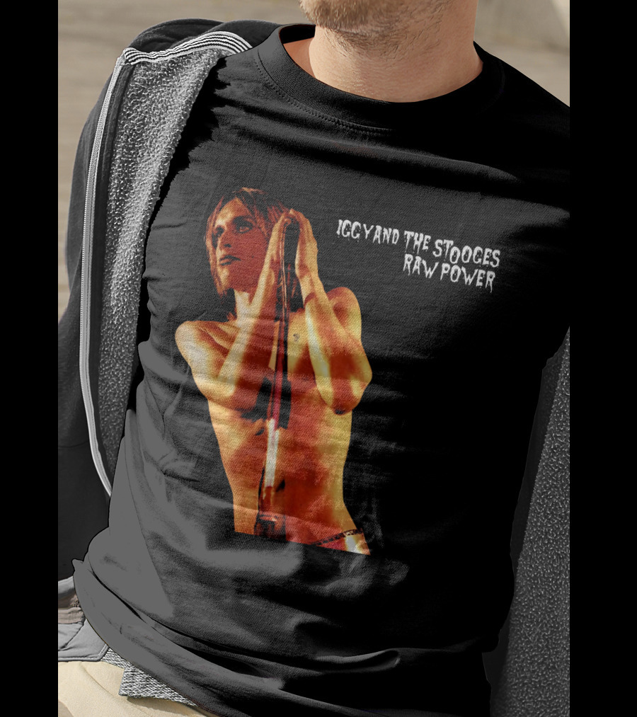 Iggy And The Stooges Raw Power Performance Image T-Shirt