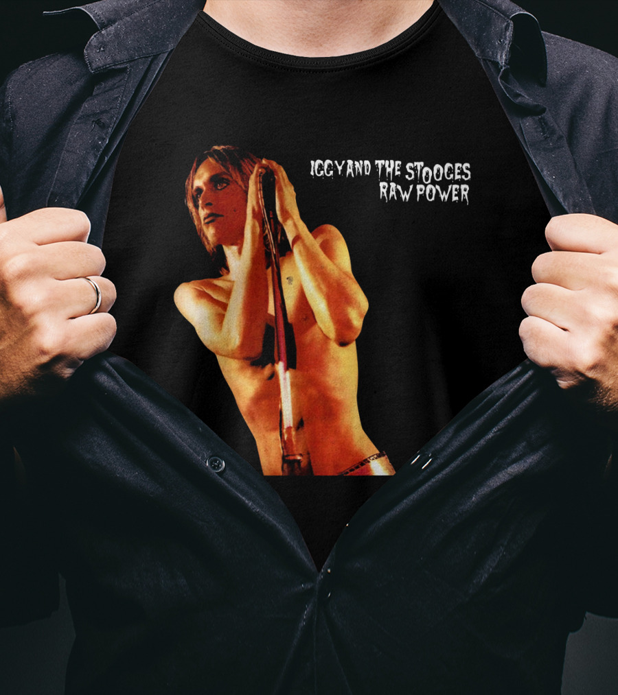 Iggy And The Stooges Raw Power Performance Image T-Shirt