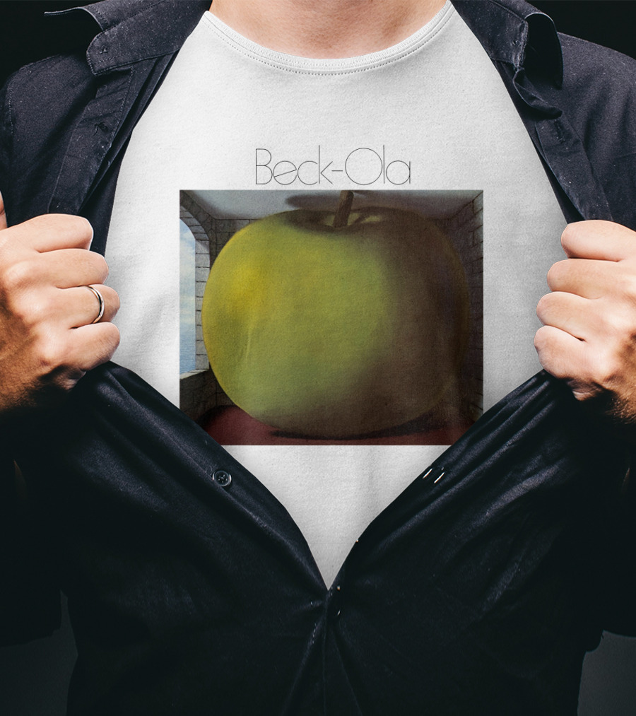 TJB 01 Beck Ola Album Cover Large Green Apple T-Shirt
