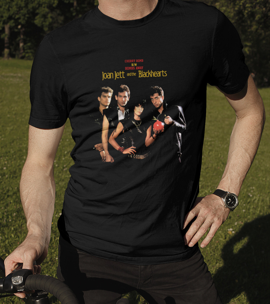 Joan Jett And The Blackhearts Cherry Bomb B/W Bombs Away T-Shirt