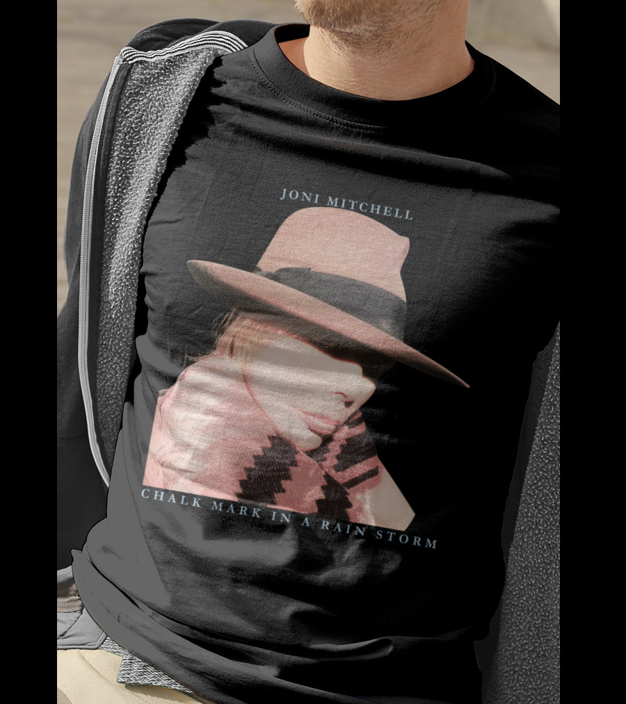 Joni Mitchell Chalk Mark In A Rain Storm Hat T-Shirt