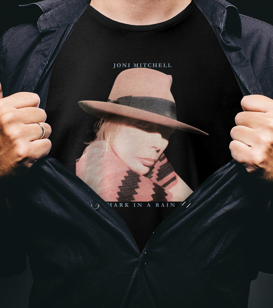 Joni Mitchell Chalk Mark In A Rain Storm Hat T-Shirt