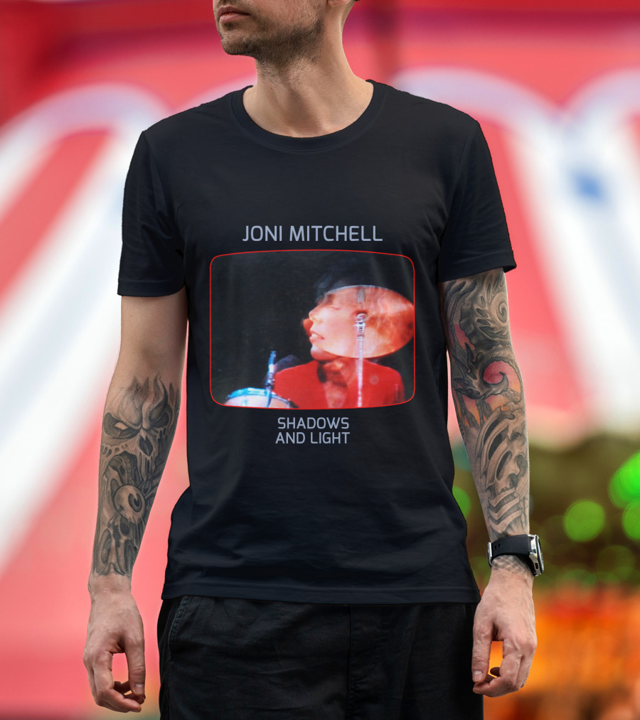 Joni Mitchell Shadows And Light Performance Album Cover Retro Music Art T-Shirt