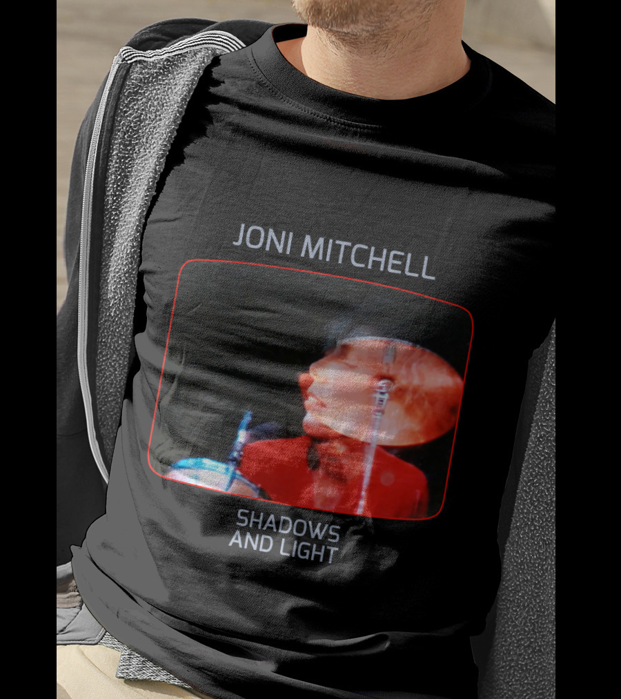 Joni Mitchell Shadows And Light Performance Album Cover Retro Music Art T-Shirt