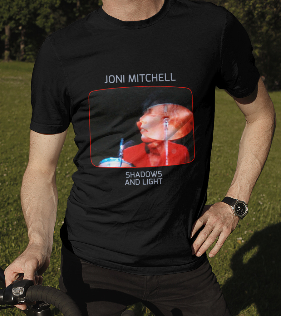 Joni Mitchell Shadows And Light Performance Album Cover Retro Music Art T-Shirt