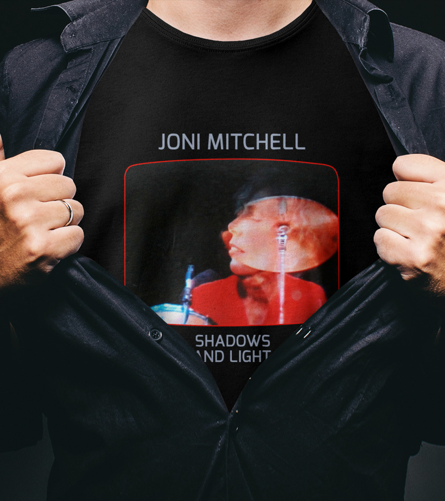 Joni Mitchell Shadows And Light Performance Album Cover Retro Music Art T-Shirt