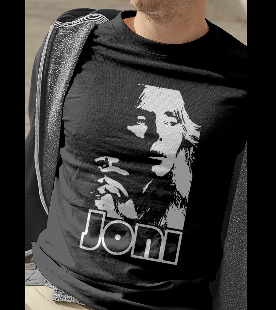 Joni Mitchell Black And White Classic T-Shirt