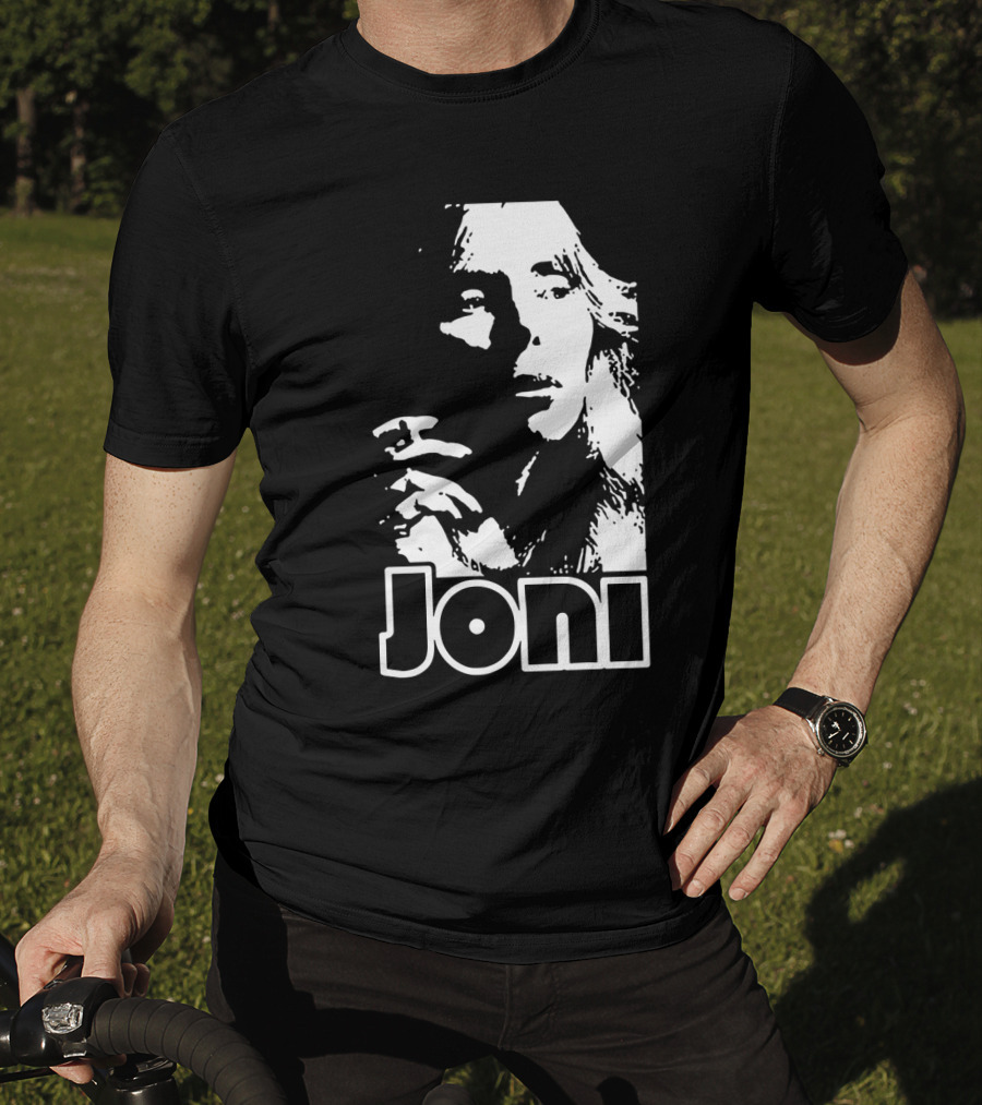 Joni Mitchell Black And White Classic T-Shirt