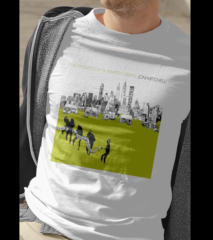 Joni Mitchell The Hissing Of Summer Lawns Cityscape Lawns T-Shirt