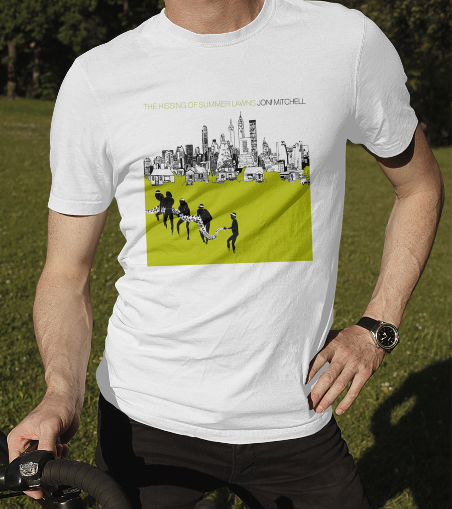 Joni Mitchell The Hissing Of Summer Lawns Cityscape Lawns T-Shirt