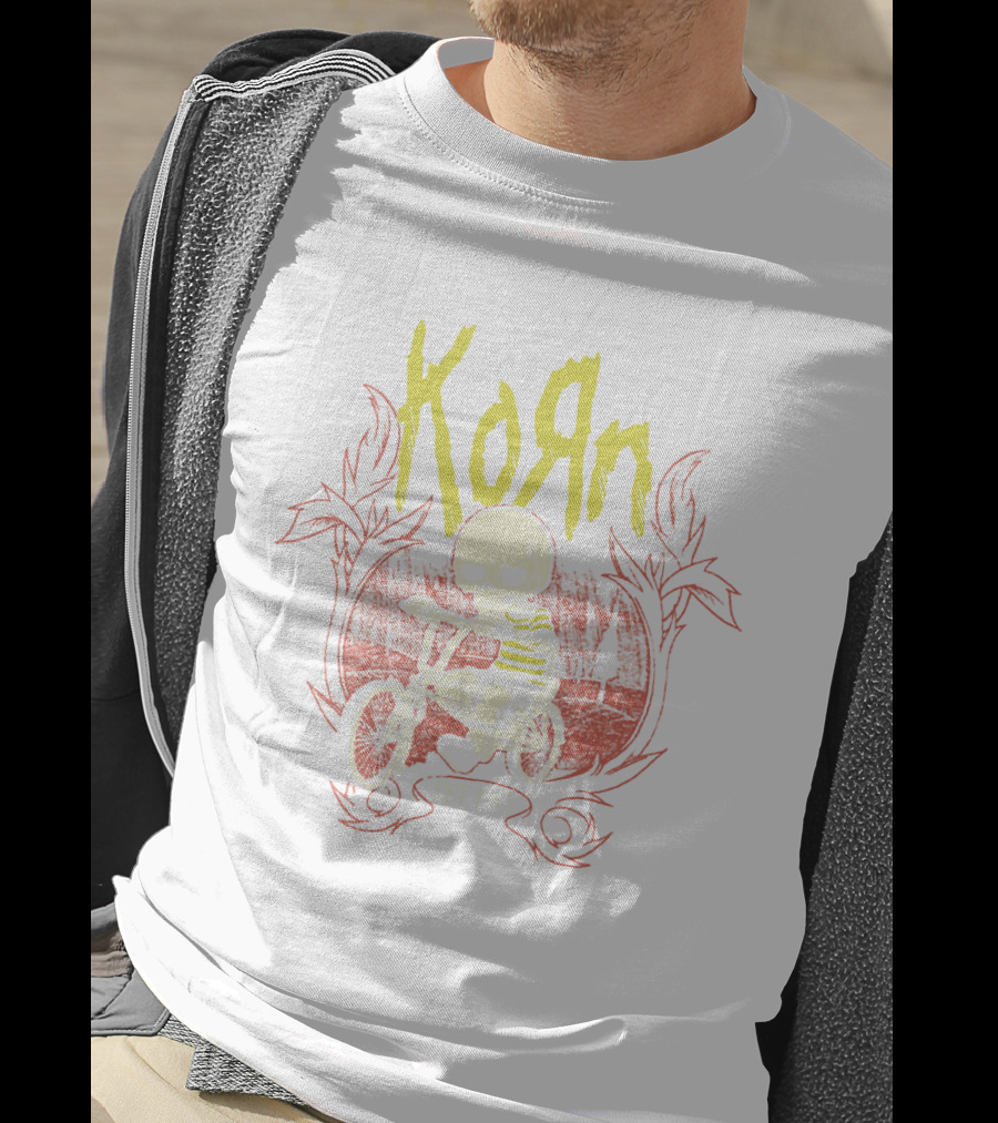 KORN Est 1993 Skull On Bike T-Shirt
