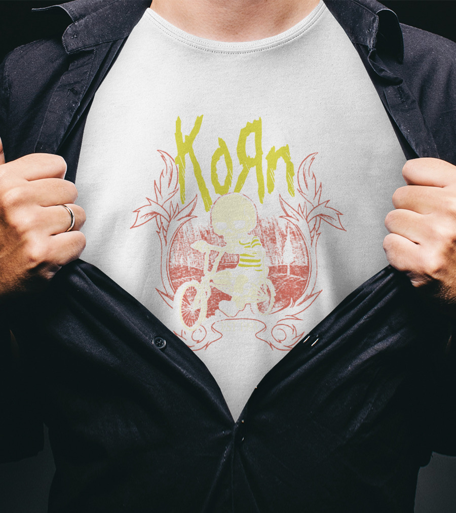 KORN Est 1993 Skull On Bike T-Shirt