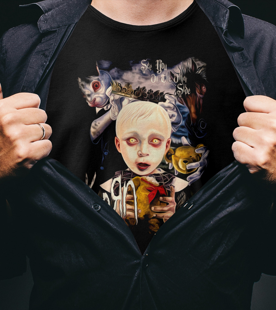 KORN See You On The Other Side Creepy Child And Doll With Clown Faces T-Shirt