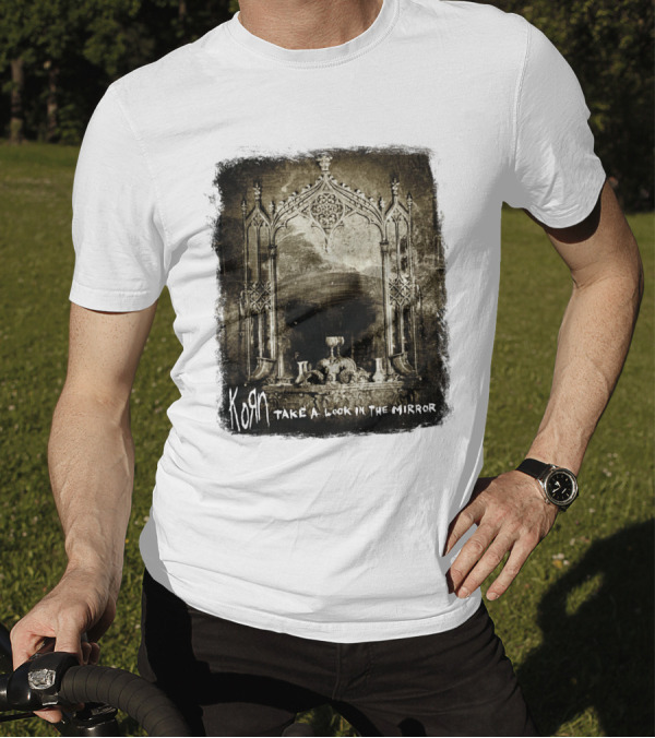 KORN Take A Look In The Mirror Gothic Arch Reflection T-Shirt