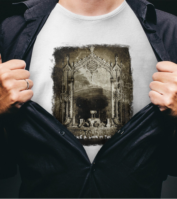 KORN Take A Look In The Mirror Gothic Arch Reflection T-Shirt