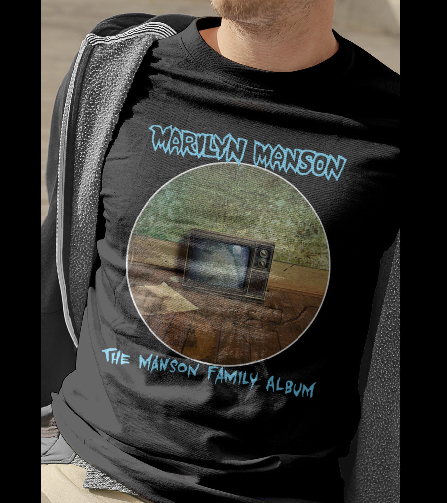 Marilyn Manson The Manson Family Album Vintage Television T-Shirt