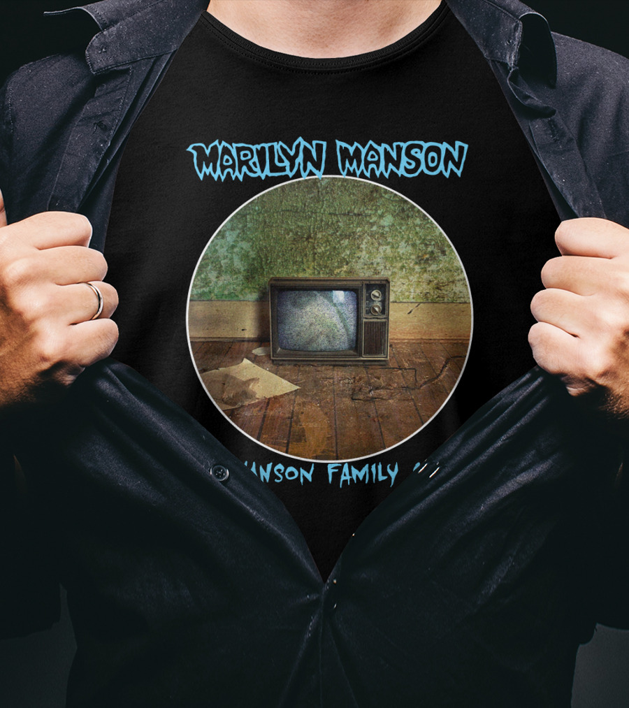 Marilyn Manson The Manson Family Album Vintage Television T-Shirt