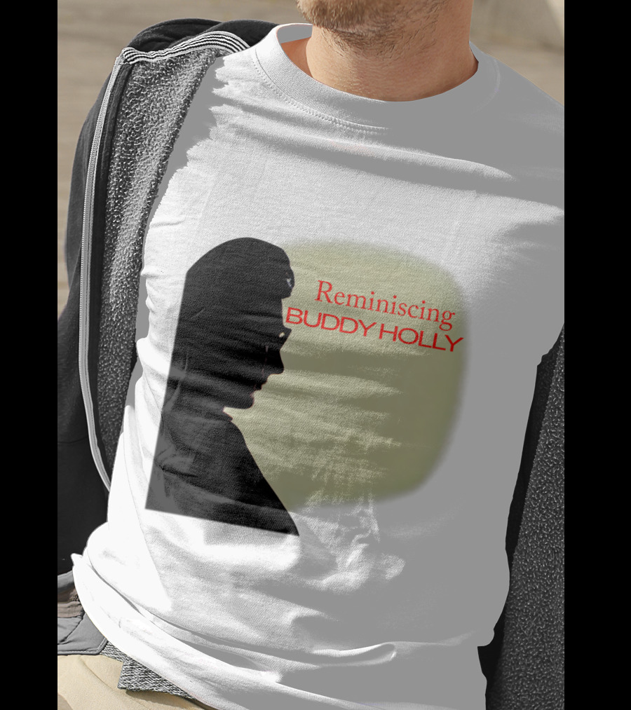 Reminiscing Buddy Holly Iconic Silhouette T-Shirt