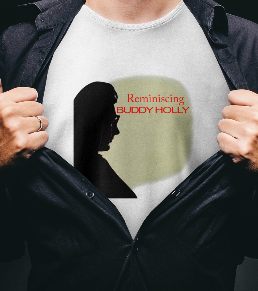 Reminiscing Buddy Holly Iconic Silhouette T-Shirt