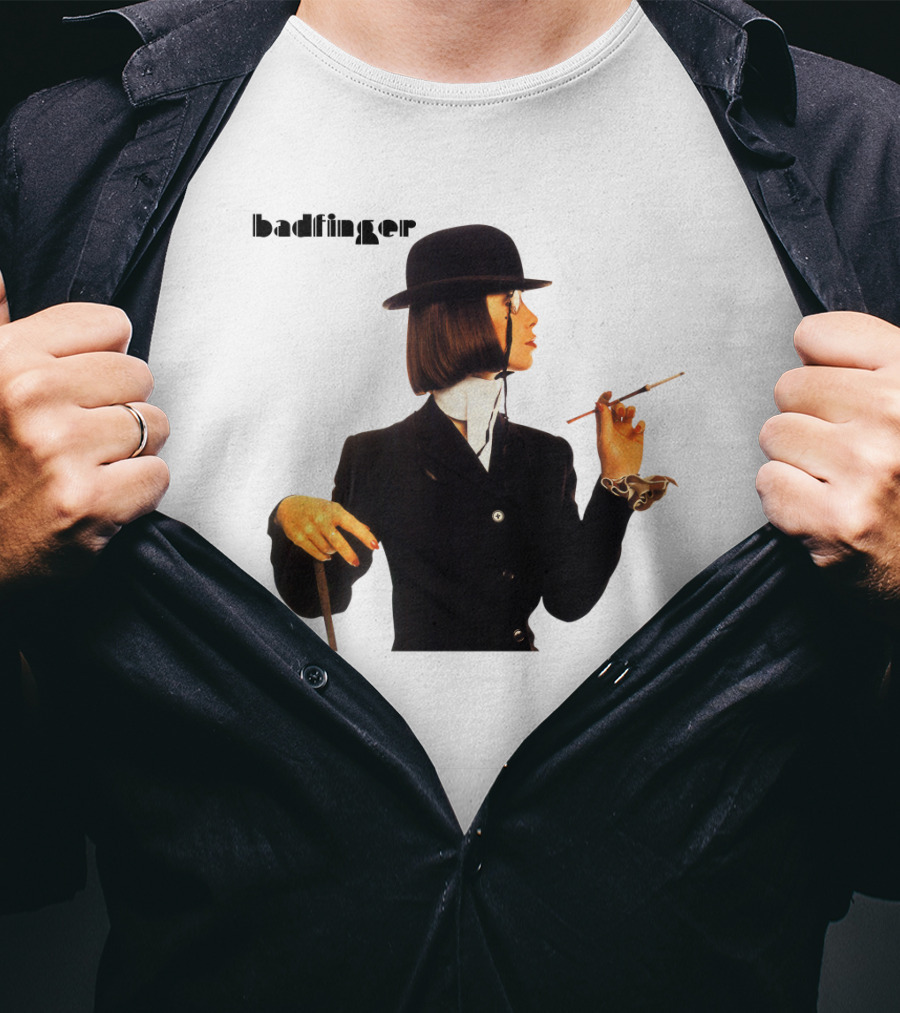 Badfinger Bowler Hat And Cigarette Holder Woman T-Shirt