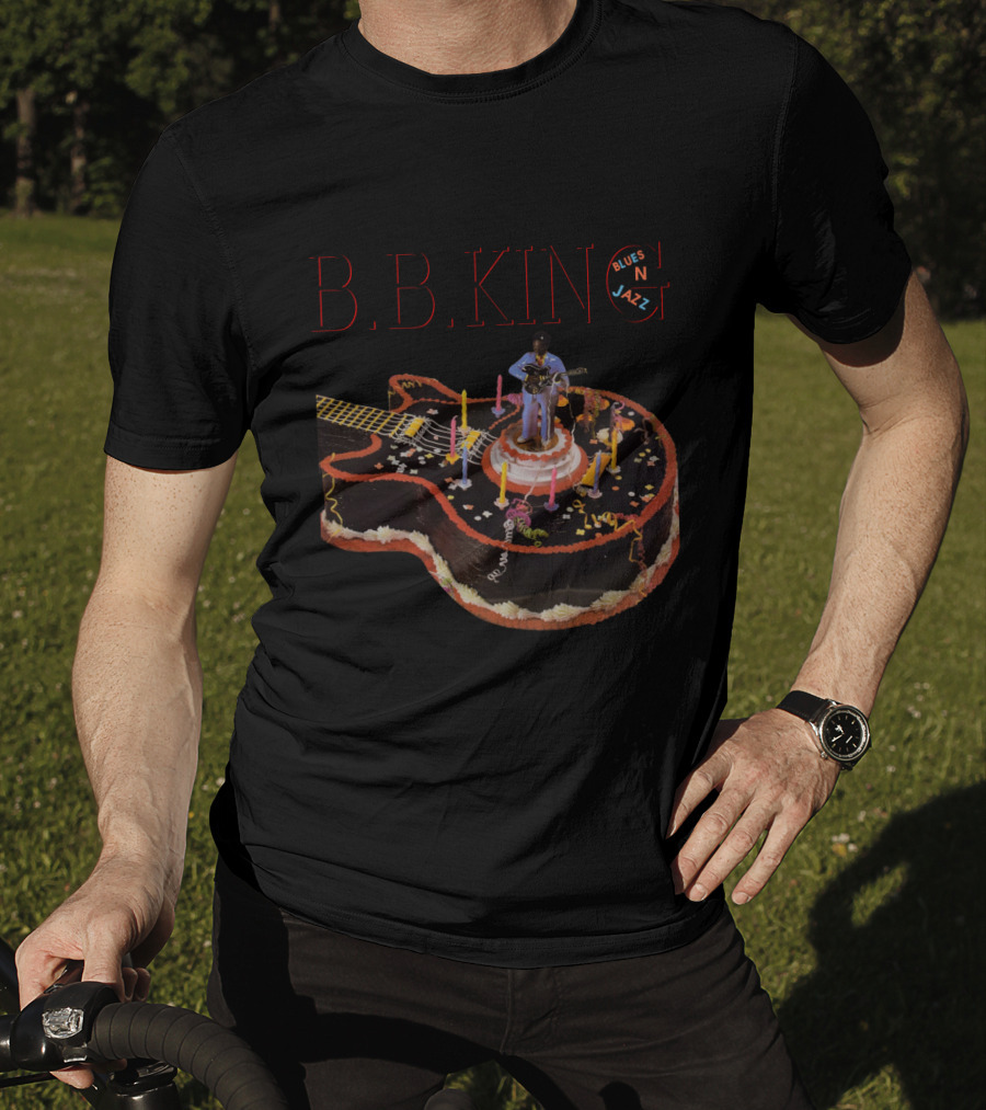 B.B. King Blues N Jazz Guitar Cake T-Shirt