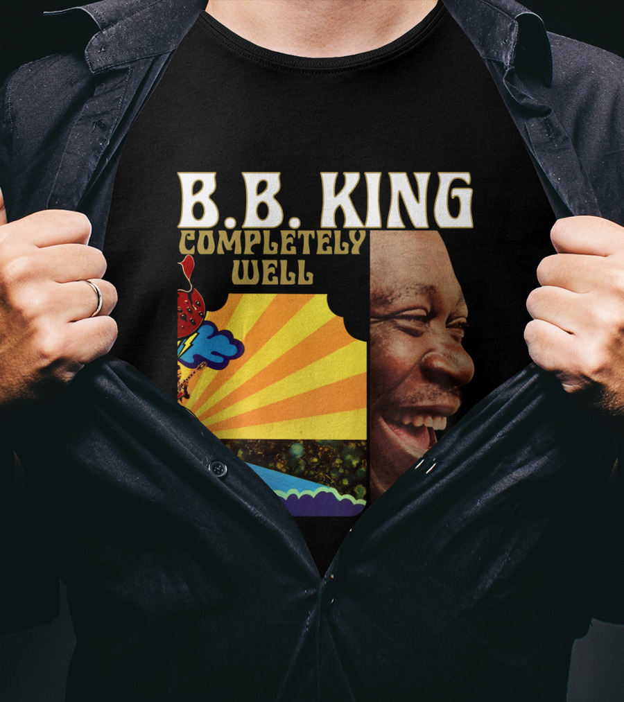 B.B. King Completely Well Vibrant Illustration With Smiling Face T-Shirt