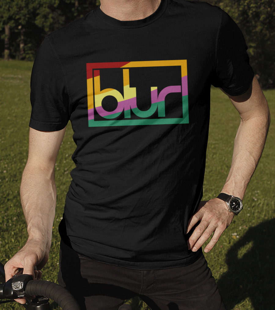 Blur 05 – Retro Spectrum Prism T-Shirt