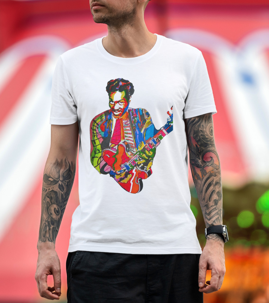 Cbr 03 Psychedelic Guitar Legend Multicolor T-Shirt