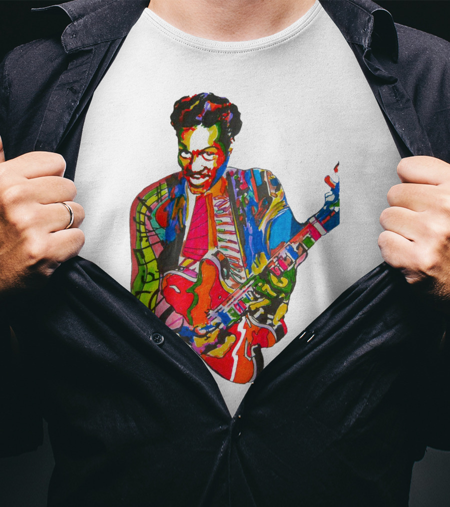 Cbr 03 Psychedelic Guitar Legend Multicolor T-Shirt