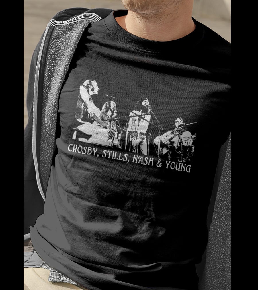 Crosby, Stills, Nash And Young Concert Performance T-Shirt