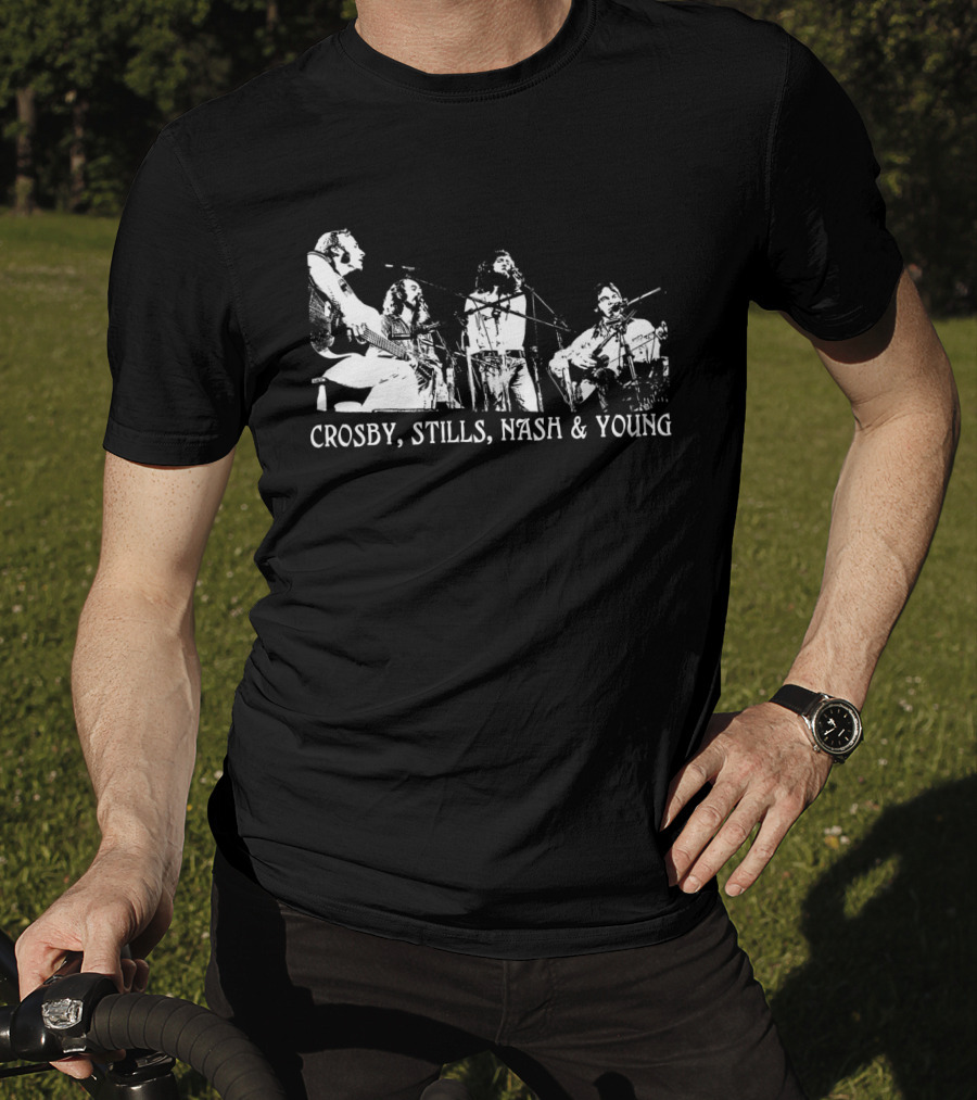 Crosby, Stills, Nash And Young Concert Performance T-Shirt