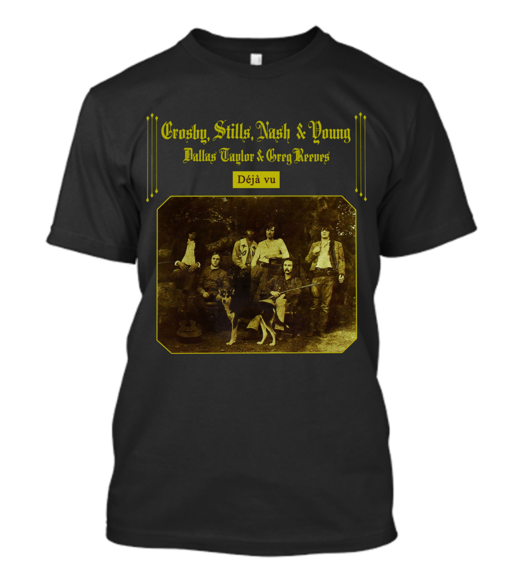 Crosby, Stills, Nash And Young Dallas Taylor And Greg Reeves Déjà Vu T-Shirt