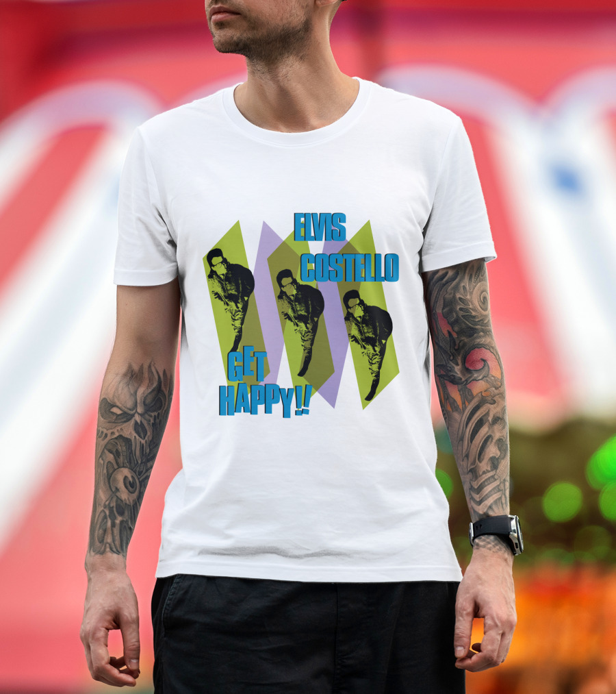 Elvis Costello Get Happy EVCTL 10 Be T-Shirt