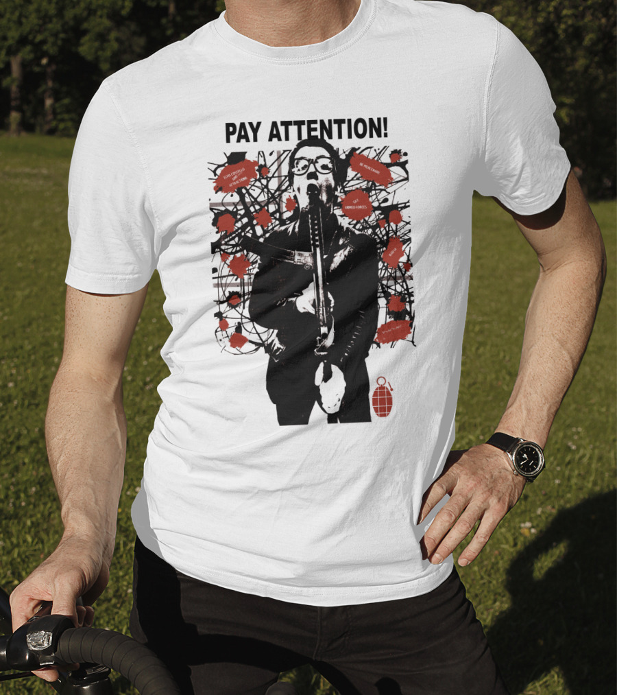 Pay Attention EVCTL 15 Amplified Warnings Get Angry New Frenzy T-Shirt