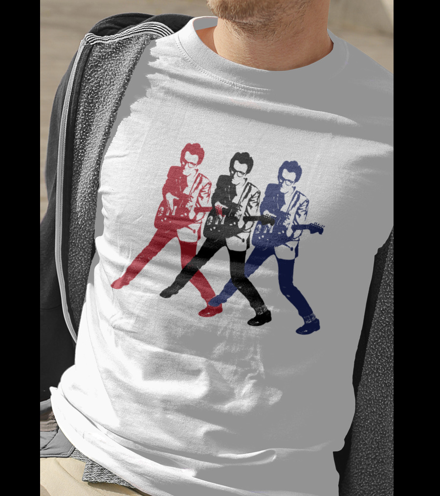 Evctl 19 Red Blue White Rock Trio T-Shirt