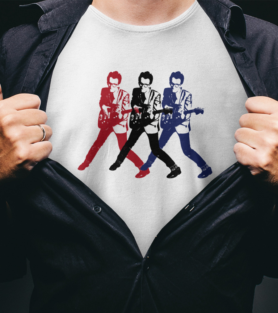 Evctl 19 Red Blue White Rock Trio T-Shirt