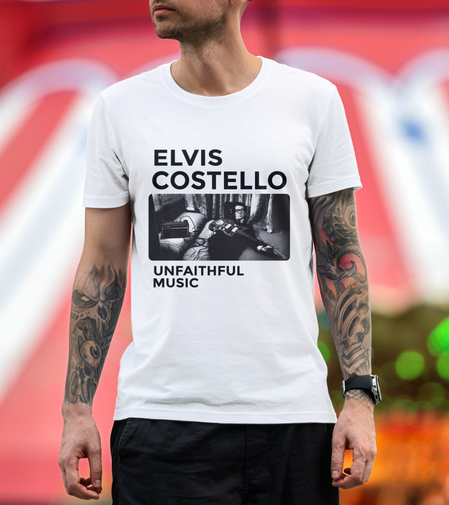 Elvis Costello Unfaithful Music Album Cover Image T-Shirt