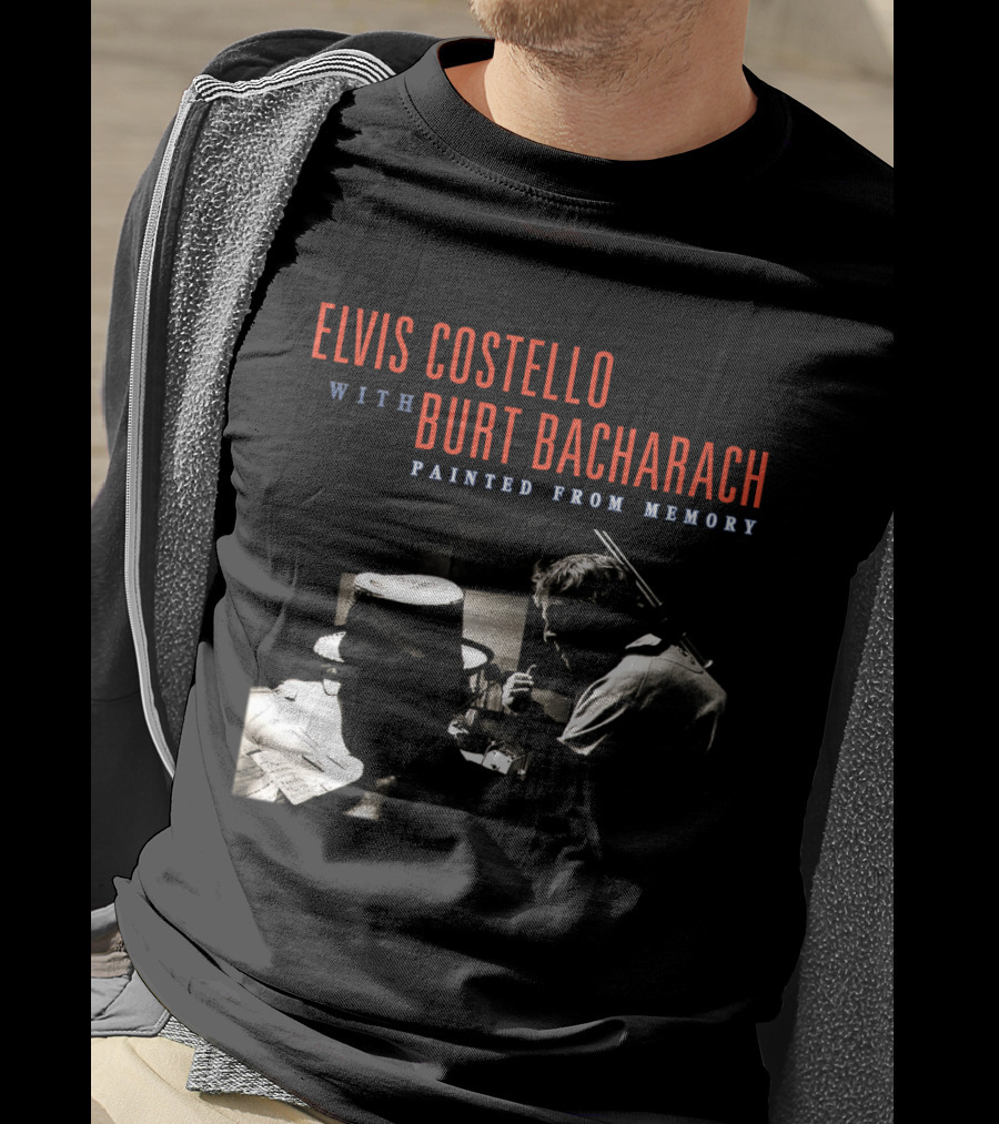 Elvis Costello With Burt Bacharach Painted From Memory T-Shirt